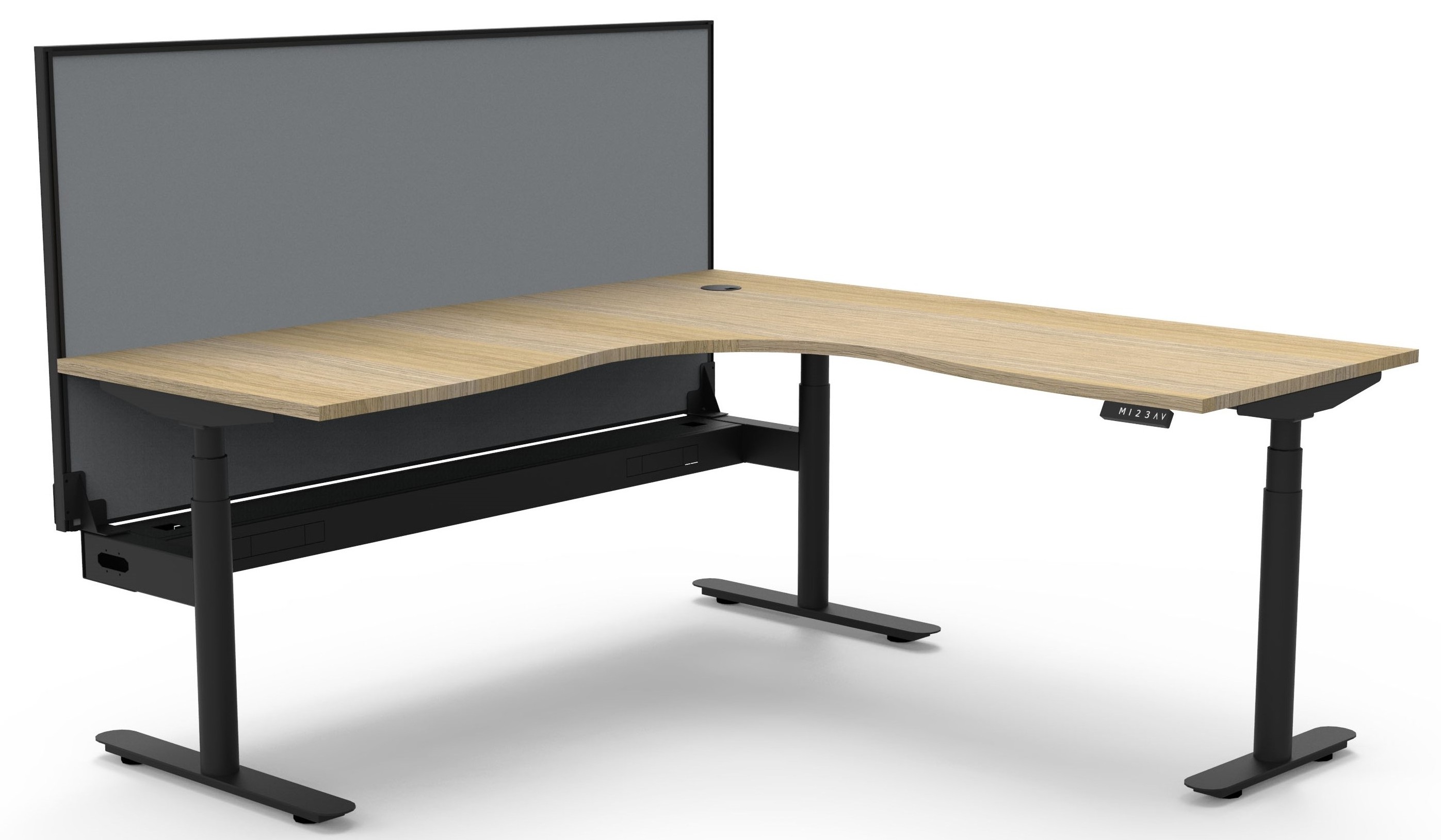 Halo+ Corner Workstation - with Screen